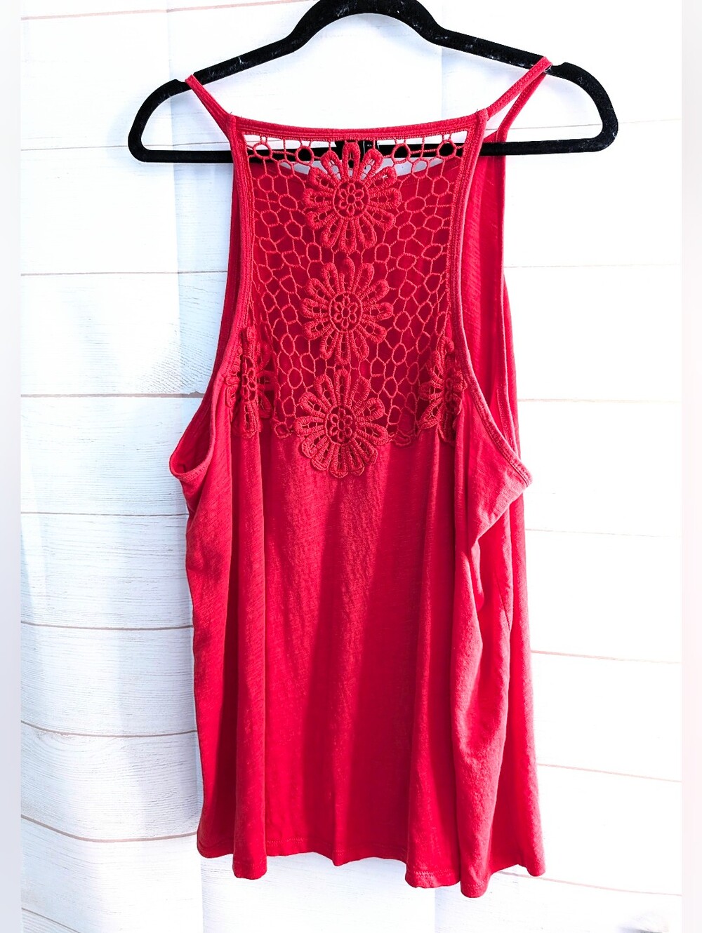 Torrid Red Crochet-Back Camisole Tank Plus Size 3X